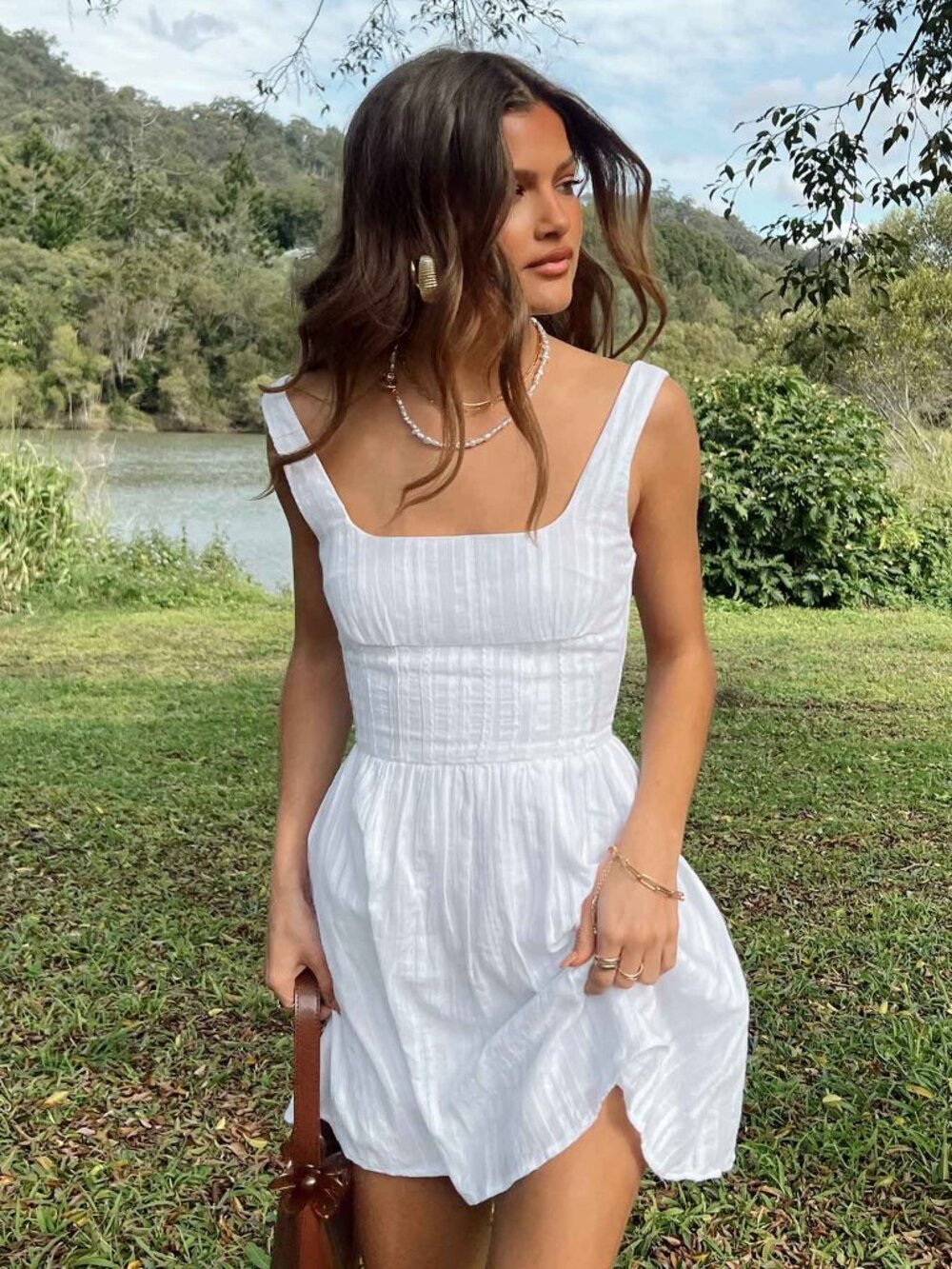 Princess Polly White Mini Sundress